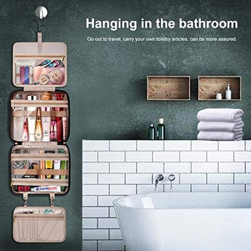 Upgraded Hanging Travel Toiletry Bag,Large Cosmetic Organizer&Water-resistant Makeup Cosmetic Bag Travel Organizer for Accessories, Shampoo, Full Sized Container, Toiletries 7 Upgraded Hanging Travel Toiletry Bag,Large Cosmetic Organizer&Water-resistant Makeup Cosmetic Bag Travel Organizer for Accessories, Shampoo, Full Sized Container, Toiletries