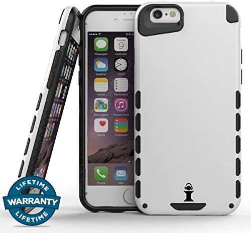 iPhone 6/6S Case, iDefender LITE-ARMOR Heavy Duty Shockproof Series Case for iPhone 6/6S (4.7.") Compatible with all US Carriers (White)