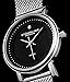 Stuhrling Original Women's Ascot Casatorra Elite Stainless Steel Watch with Diamond (Silver-Black)