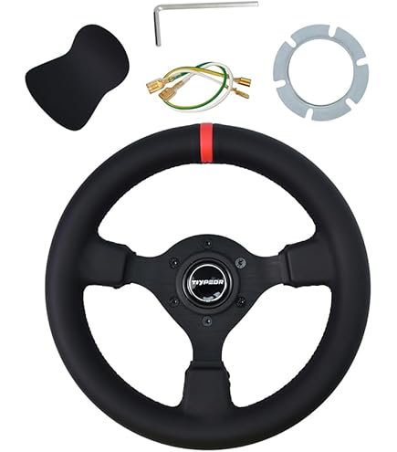 Amazon.com: MOMO TEA28BK0B Team 280 mm Leather Steering Wheel Amazon.com: MOMO TEA28BK0B Team 280 mm Leather Steering Wheel