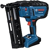 BOSCH GNH18V-16MAN 18V Brushless 16-Gauge Angled Finish Nailer - Fastens up to 1,600 Nails per Charge, One-Handed Activation,