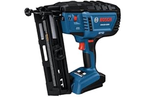 BOSCH GNH18V-16MAN 18V Brushless 16-Gauge Angled Finish Nailer - Fastens up to 1,600 Nails per Charge, One-Handed Activation,