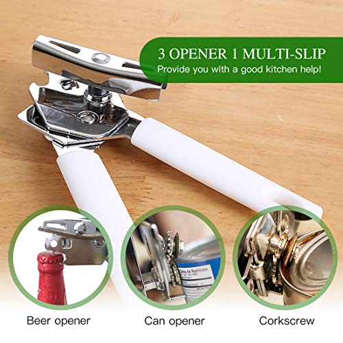 Manual Can Opener, Stainless Steel Sharp Blade Safe Cut Can Openers