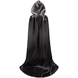 TULIPTREND Full Length Hooded Cloak Velvet Halloween Christmas Cosplay Costumes Multi-Sizes