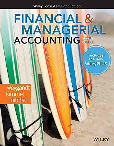 Financial and Managerial Accounting, 4e WileyPLUS Card with Loose