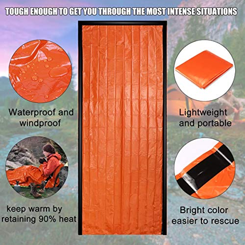 DIBBATU Emergency Survival Sleeping Bag, Thermal Bivy Sack Blanket
