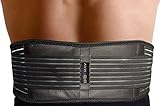 Didakay Amazing Back Brace Belt + Free e-Book - Dual Use: Lower Lumbar & Sciatica Support and Self-Heating Acupuncture Magnetic Therapy for Muscles & Circulation FDA