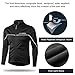 INBIKE Men's Cycling Jacket, Winter Fleece Thermal Windproof Soft Shell Wind Coat Black Small