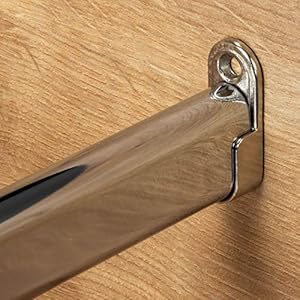 Gedotec Garderoben-Stange OVAL Schrankstange Kleider-Schrank 1500 mm