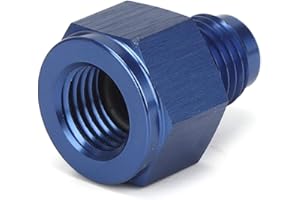 Oil Inlet Restrictor, Premium Metal 4AN Inline Oil Inlet Restrictor Straight Fitting 4AN Male to 4AN Female 0.035in