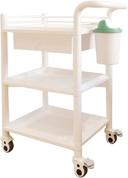 Carros Organizador de Almacenamiento de ABS Rodante de 3 Niveles