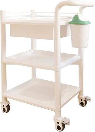 Carros Organizador de Almacenamiento de ABS Rodante de 3 Niveles