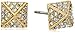 Rebecca Minkoff Pave Pyramid Gold Stud Earrings