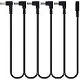 pigtone 1 to 5 Way Daisy Chain Cable Guitar Effect Pedal Power Supply Splitter Cable Adapter Power Cable Black