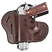 The Ultimate Leather Gun Holster | 3 Slot Pancake Style Belt Holster | Handmade in The USA! | Fits All 1911 Style Handguns Relentless Tactical | Brown Left Handed