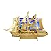 Smilelove 3D Wooden Puzzle Warship Jigsaw Puzzle Toys for Kids (European Sailing Boat)