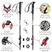 Carbofox Carbon Fiber Trekking Poles - Ultralight, Shock-Absorbent, Hiking, Walking Sticks - Durable & Adjustable with External Quick Lock Mechanism