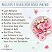 Organic Rose Water Toner Facial Spray - Premium Rose Water for Healthy, Glowing, Irresistible Skin & Hair - Rejuvenating & Refreshing Face Mist Made for Sensitive Skin w No Fillers by Era-Organics