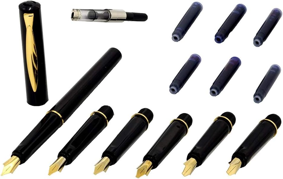 Success Stationery™ Calligraphy Pen with Set of 6 Nibs and 6 Ink Cartridges
