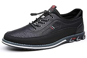 MITVR Men's Oxford Shoes Business Casual Shoes Office Loafers Premium Leather Dress Shoes Comfort Driving Shoes