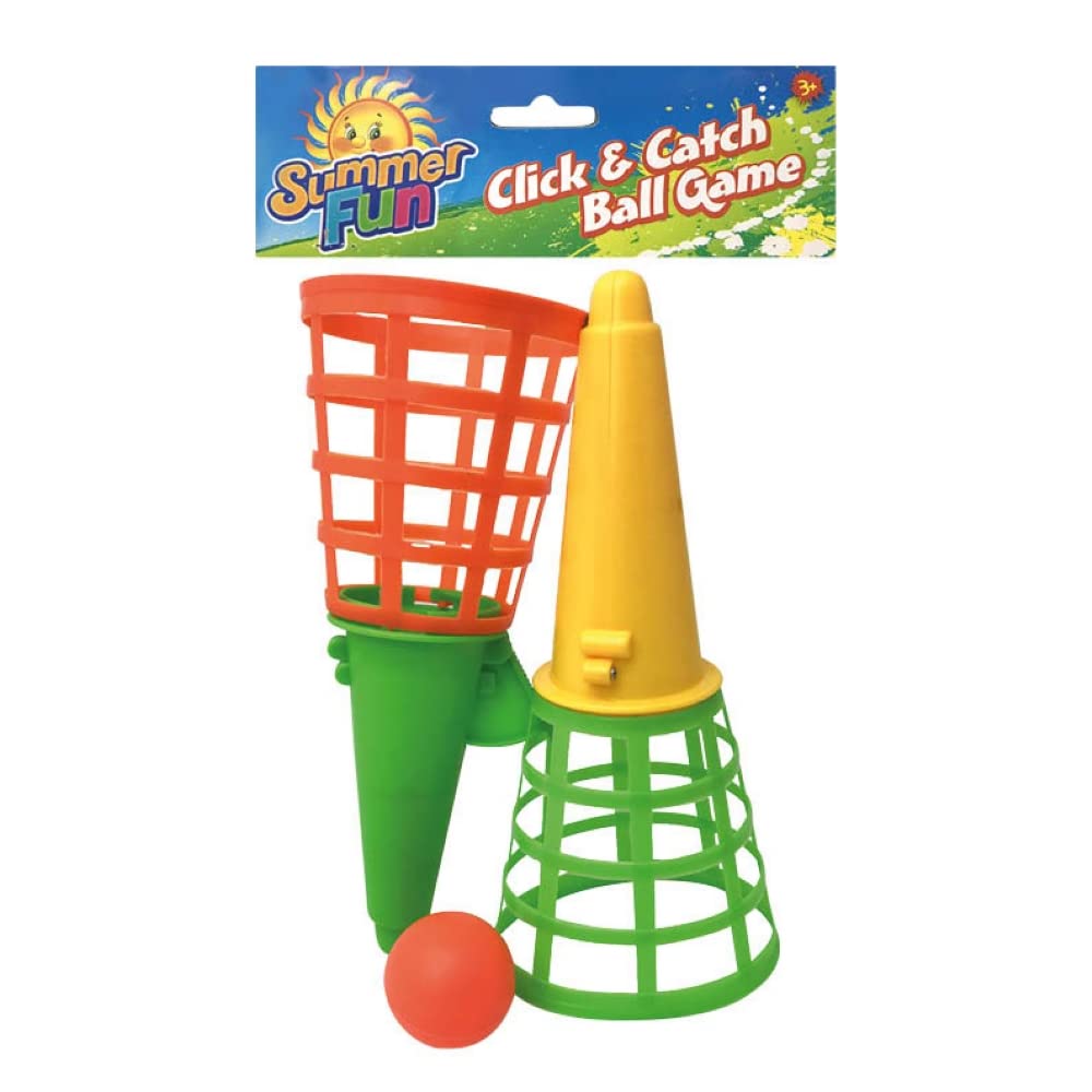 Playwrite Twin Click & Catch. Garden Games for kids, party bag filler, 27x18x7cm