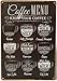 UNIQUELOVER Coffee Sign, Coffee Menu Know Your Coffee Metal Signs for Coffee Bar Accessories 8 X 12 Inches, Small