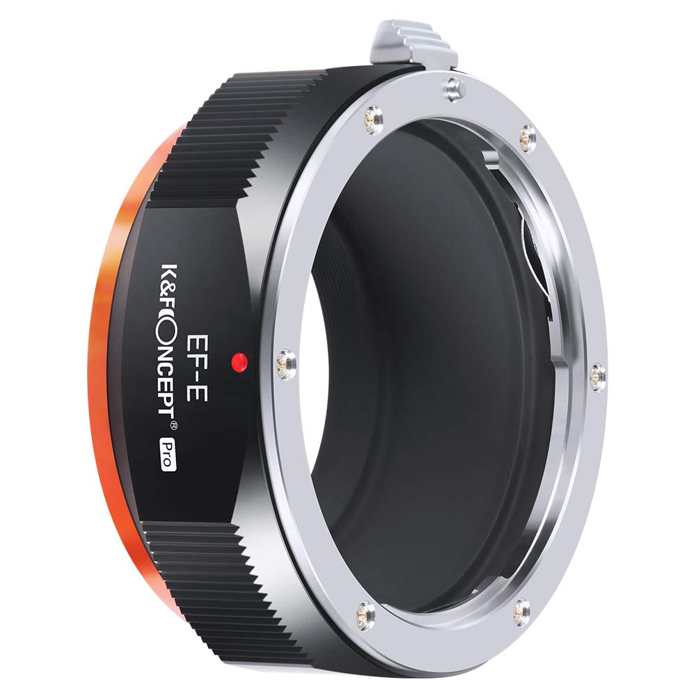 K&F CONCEPT Updated EF/EF-S to E Adapter, Manual Focus Lens Mount Adapter Compatible with Canon EF EF-S Mount Lens to Sony NEX E Mount Camera Body (Not Autofocus) — image 1
