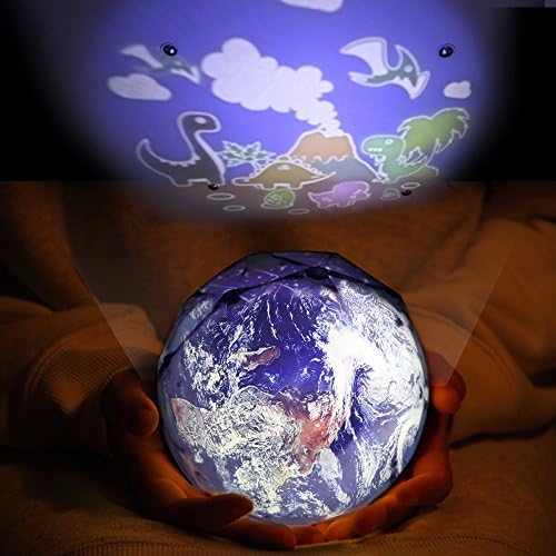 KISTRA Led Night Light Amazing Earth Lampshade Dinosaur Porjection Light