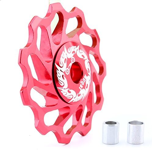 11T Bike Ceramic Bearing Pulley Jockey Wheel - MTB Road Bike Bicycle Ceramic Bearing Rear Derailleur Guide Pulley 2Pcs