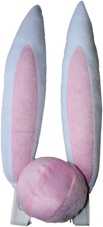 Amosfun Car Rabbit Bunny Ears with Nose Funny Easter Auto Party Costume Decorations for Vehicles