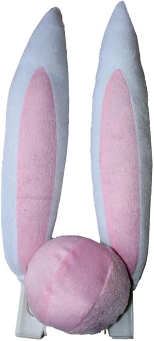 Amosfun Car Rabbit Bunny Ears with Nose Funny Easter Auto Party Costume Decorations for Vehicles