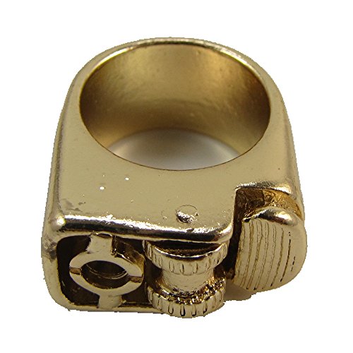 17mm Decorative Finger Lighter Ring Punk Vintage Retro Steampunk Gold Brand New