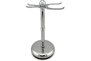 Parker Safety Razor, The Adjust-O-Stand, Adjustable Safety Razor & Shave Brush Stand, Simple to Customize to fit Any Size Shave Brush - PATENT PENDING