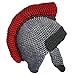 Kafeimali Men's Knight Knit Beard Hat Original Barbarian Warrior Halloween Caps (Gary D)