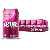 Zevia Zero Sugar Soda, Cran-Raspberry, 12 oz Cans