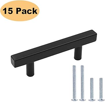 Peaha Black Cabinet Pulls 3 Inch Black Drawer Pulls 15 Pack