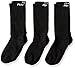 PEARL iZUMi Attack Tall Sock 3 Pack, Black, X-Large