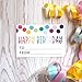 Happy Birthday to from Sticker for Gift Tag Labels - Birthday Present Stickers - Size 3x2 Inches - Pack of 50