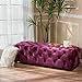 Christopher Knight Home Piper Velvet Ottoman, Fuchsia