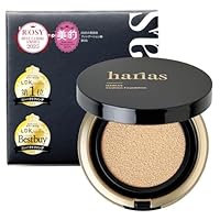 HARIAS Cushion Compact: Cushion Foundation SPF 50+ PA+++ Harias Quasi-Medicated Product, Niacinamide (Ochre - Healthy Tone)