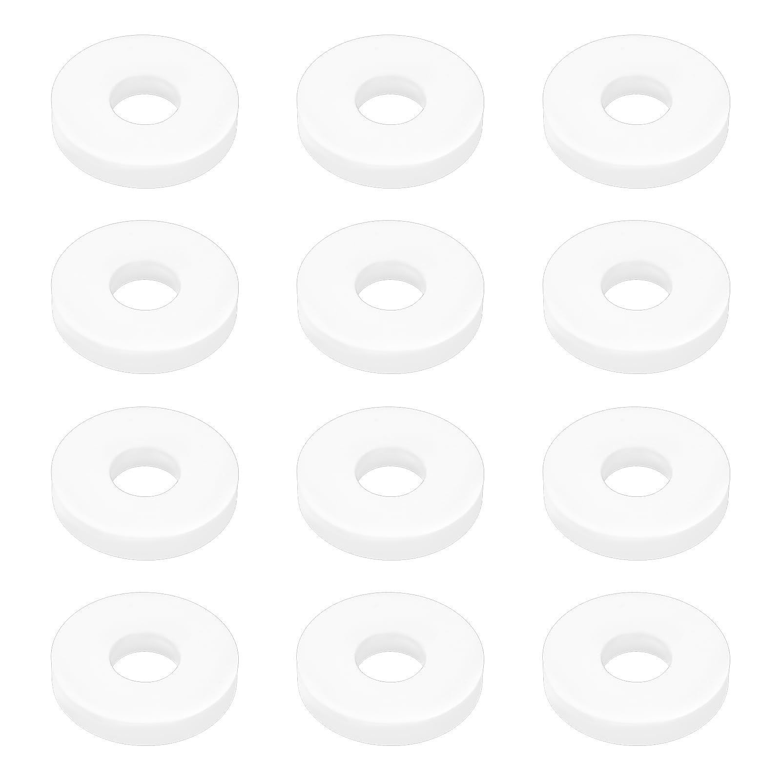 LT Easiyl 12PCS Bait Pump Washers OD 20mm ID 8mm Thickness 3mm Silicone Rubber Lure Pump Washers for Bait Pumps with Bore Diameter 22mm