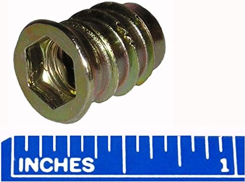 M8 8mm x 1.25 Metric Threaded Steel Insert (10 Pieces)