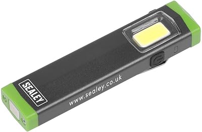 Sealey LED500SB 3W COB LED Hand Torch 500lm Super Beam Magnetic Base USB