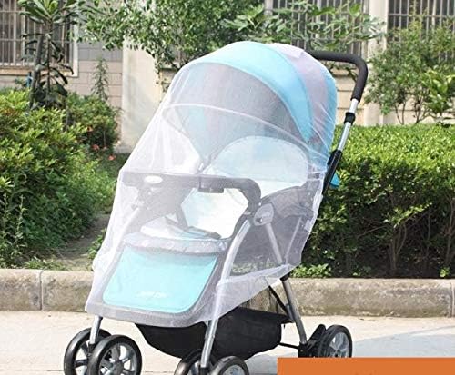 NESHE Baby Mosquito Net for Stroller , Infant Carrier , Carseat , Cradle , Bassinet , Playard and Crib - Universal Size Umbrella and Jogging Stroller Bug Net (White)
