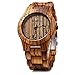 GBlife Bewell ZS - W086B Mens Wooden Watch Analog Quartz Lightweight Handmade Wood Wrist Watch