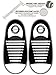 Qi Laces Kicks Adults White - Tieless Elastic Silicone No Tie Shoelaces