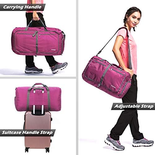 Gonex 60L Packable Travel Duffle Bag Foldable Duffel Bags for Luggage Gym Sports Camping Travelling Cycling Storage Shopping Water & Tear Resistant 5 Gonex 60L Packable Travel Duffle Bag Foldable Duffel Bags for Luggage Gym Sports Camping Travelling Cycling Storage Shopping Water & Tear Resistant
