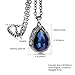 CC Kimico™ Sapphire Stainless Steel Pendant Diamond Tone Sweater Long Chain Necklace