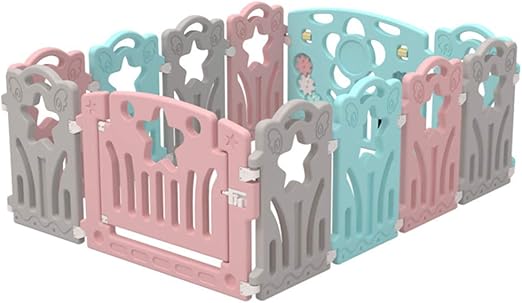 colorful baby gate