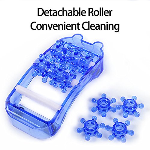 LOHOME Foot Massager - Foot Point Massage Universal Protable Healthy Rolling Wheel Foot Massager Relaxation Feet Pain Relieve Fatigue - 1 Pair (Blue) - Thumbnail 2